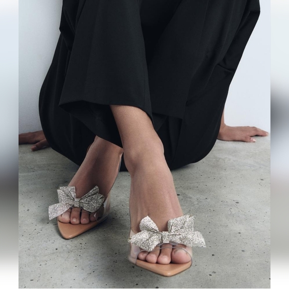 Zara crystal bow heels - Picture 2 of 5